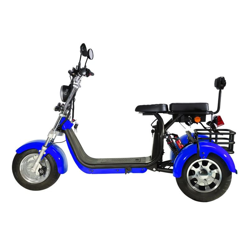 Triciclo Elétrico 1000W ⚡AZUL ⚡